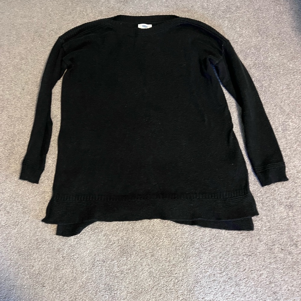 Old Navy Black Crew Neck Sweater